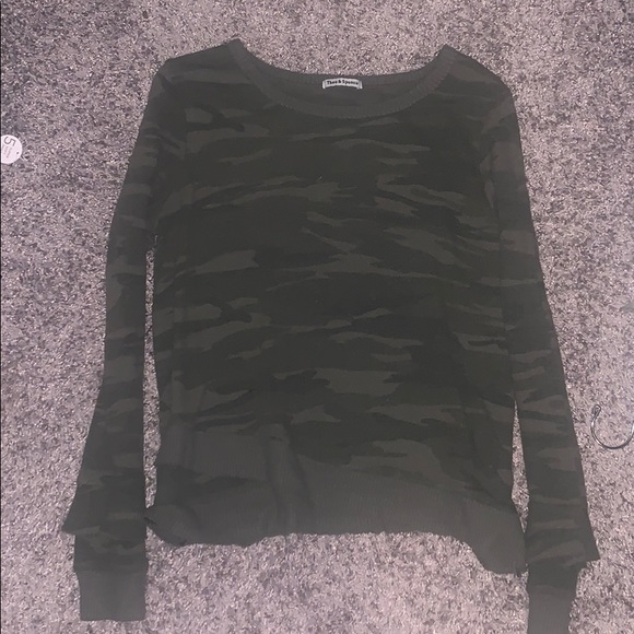Theo and Spence Camo Sweater - Picture 1 of 4
